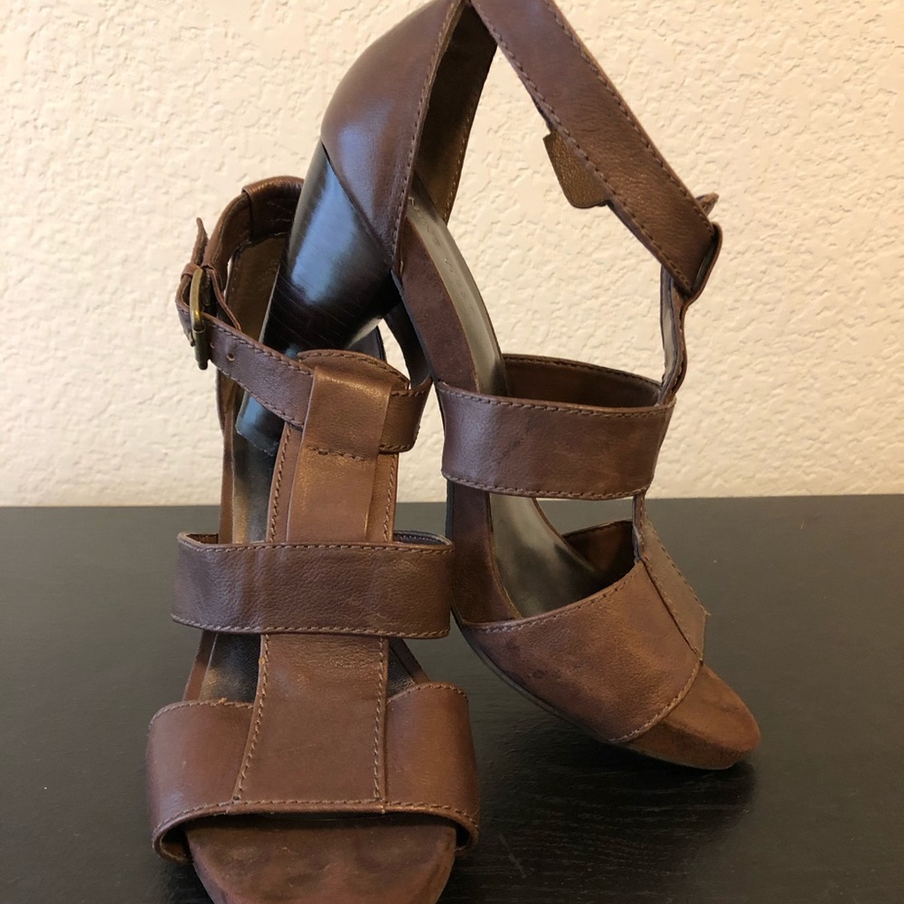 Nine West open toe heels